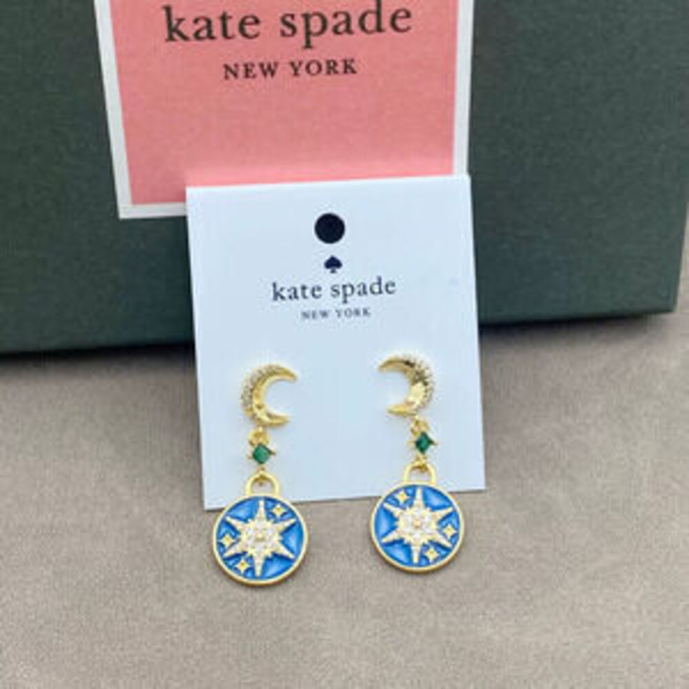 kate spade Eight Point White Mother of Pearl Earrings